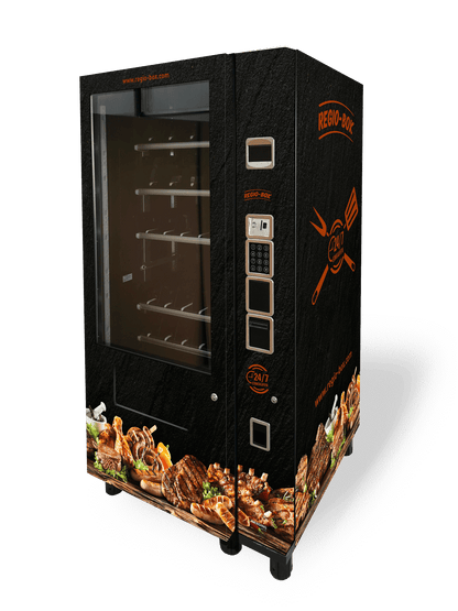 Regio-Box 24/7 Fleischautomat mit Grillfleisch und Würstchen, Selbstbedienung für Snacks rund um die Uhr